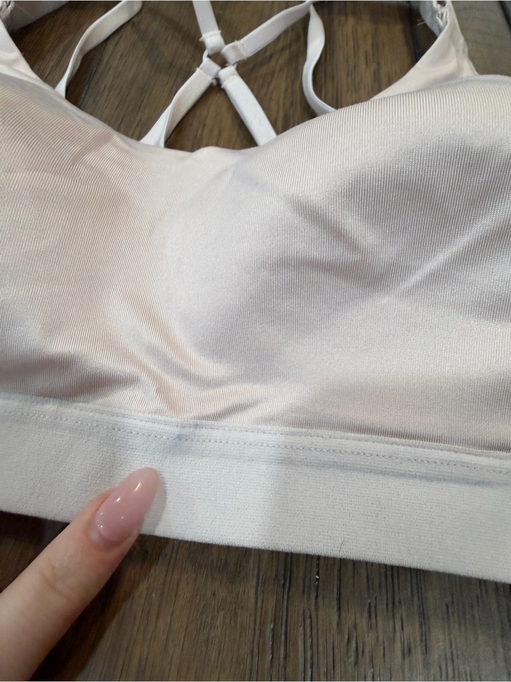 CALIA by Carrie Underwood Pale Pink Strappy Wireless Sports Bralette - Picture 2 of 6